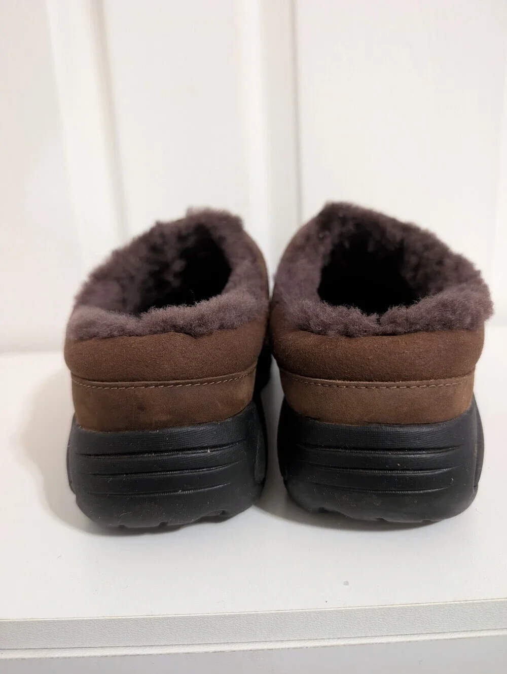 Merrell Men's Shoes Encore Chill 2 Faux Fur Lined Leather Moccasins Brown Size 8